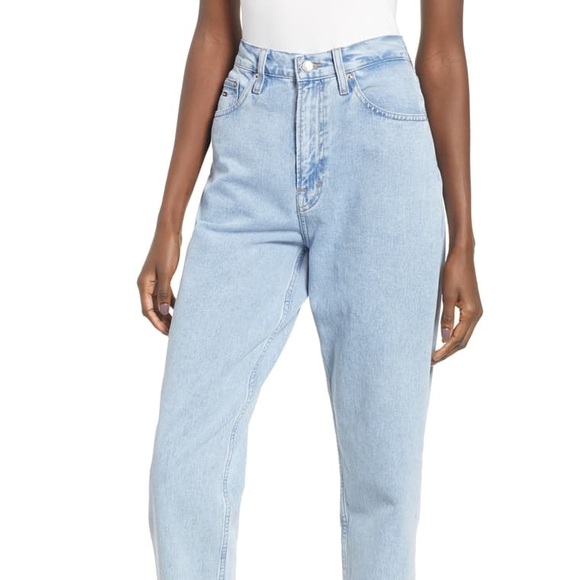 High Waist Tapered Jeans by Tommy Hilfiger - Picture 1 of 8